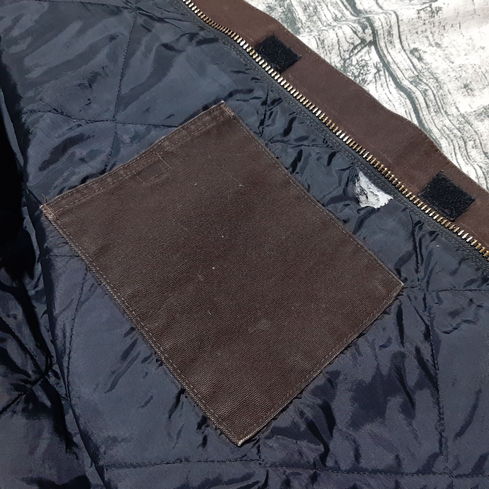 size L】USA製 Carhartt トラディショナルジャケット ダークブラウン