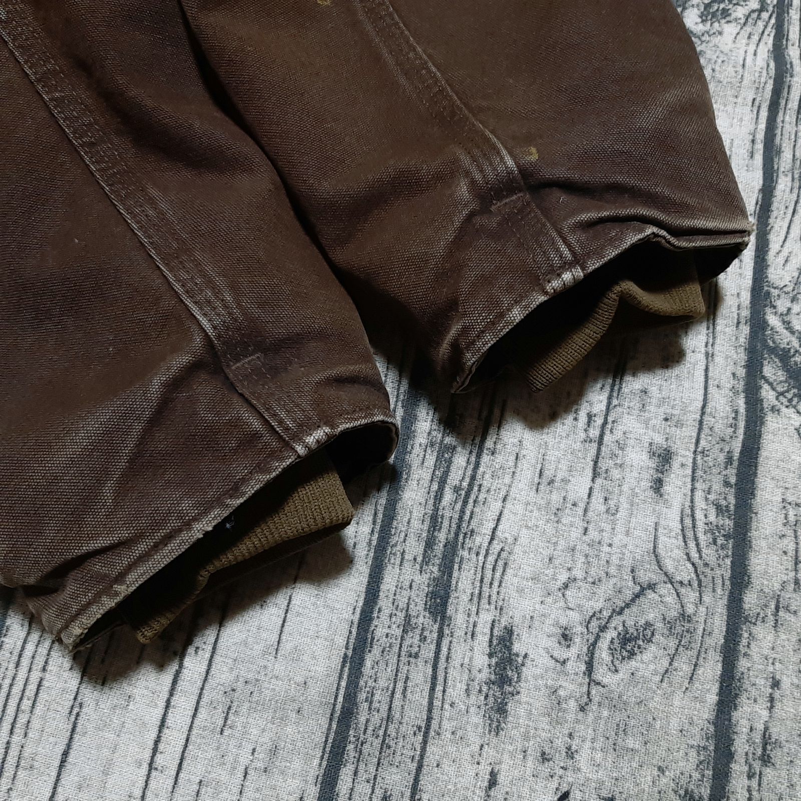 size L】USA製 Carhartt トラディショナルジャケット ダークブラウン