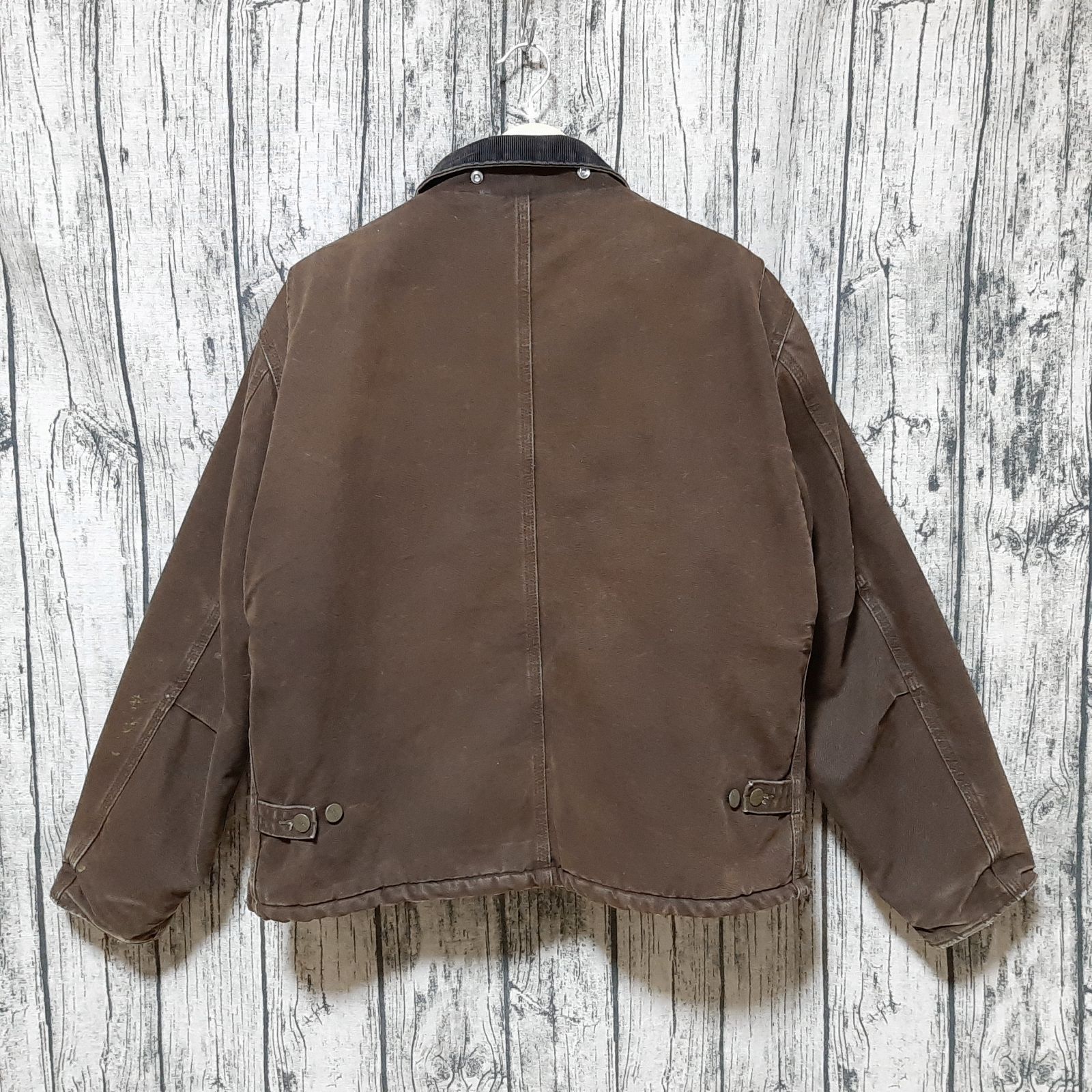 size L】USA製 Carhartt トラディショナルジャケット ダークブラウン