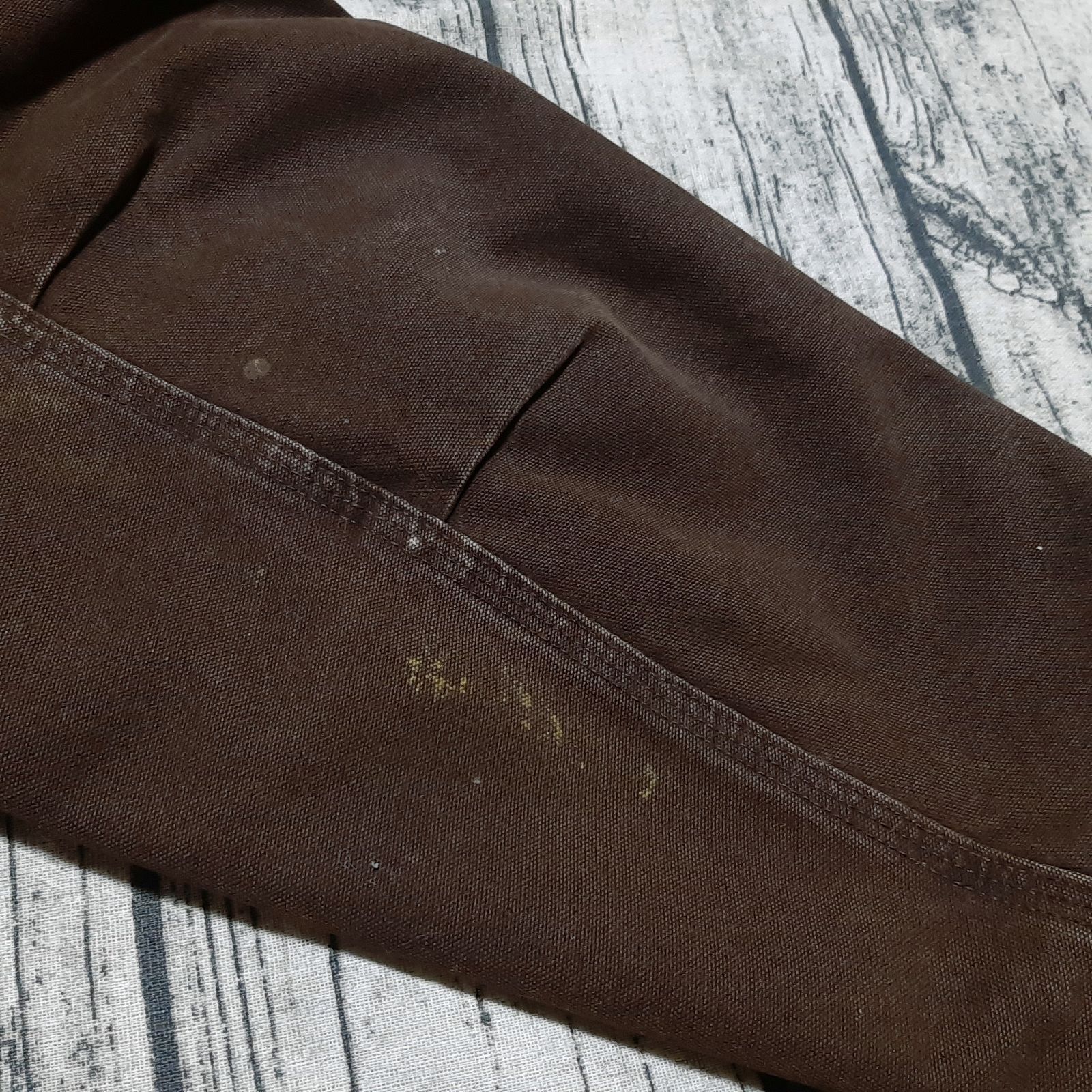 size L】USA製 Carhartt トラディショナルジャケット ダークブラウン