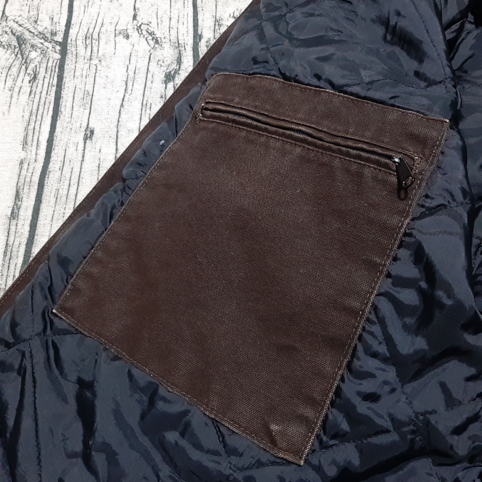 size L】USA製 Carhartt トラディショナルジャケット ダークブラウン