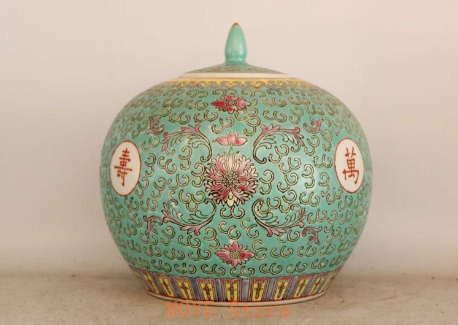 万寿無疆スイカ缶お 茶缶 景徳鎮 陶磁器 装飾品 現代工芸品美術品 置物 万寿無疆スイカ缶お 茶缶 景徳鎮 陶磁器 装飾品 現代工芸品美術品 置物