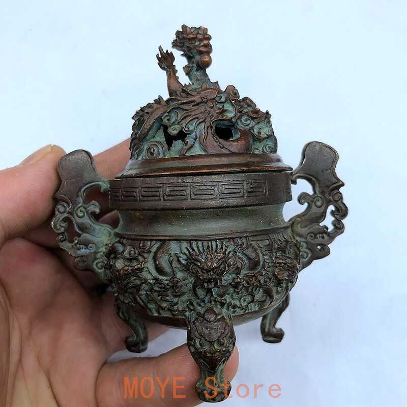 香炉 九龍香炉 香具 銅製品 置物 - メルカリ
