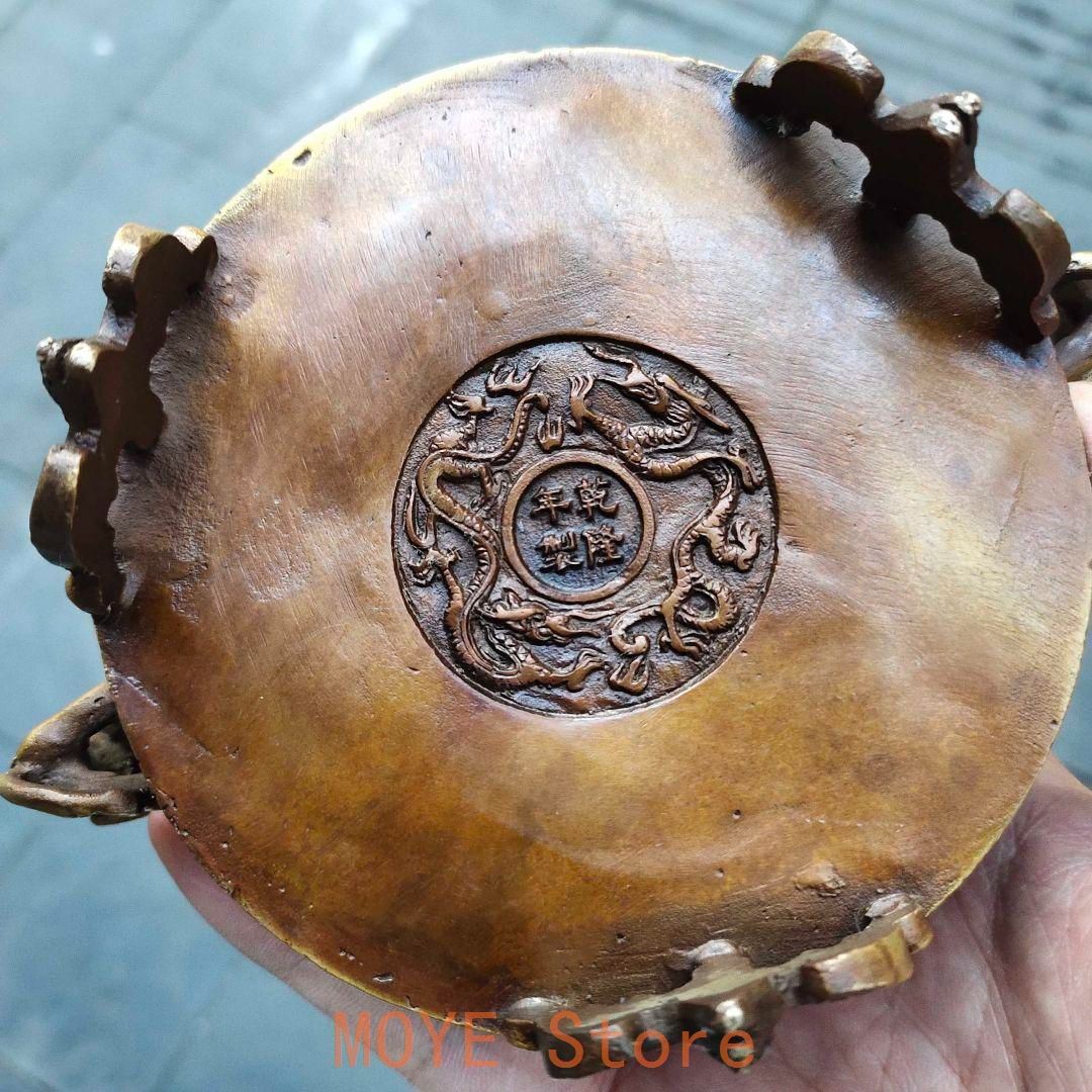 銅器 龍鳳薫香炉 盤香炉 茶道香炉 装飾品 工芸品 置物 - メルカリ