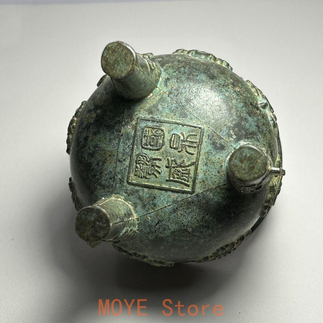 銅器 香炉 三足鼎 焼香炉 線香炉 装飾品 現代工芸品 置物 - メルカリ