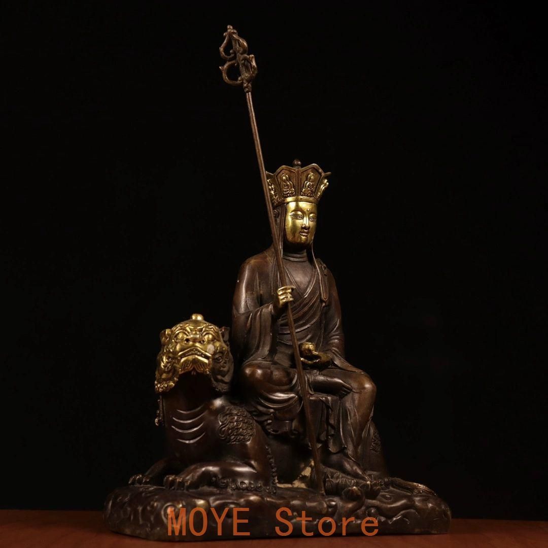 仏教美術 九華山地蔵王仏像 銅製 仏像 彫刻 置物 開運 風水 - メルカリ