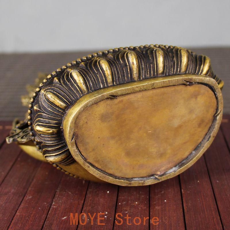 仏教美術 仏像 文殊普賢四臂観音 小仏像 銅製 銅器 - メルカリ