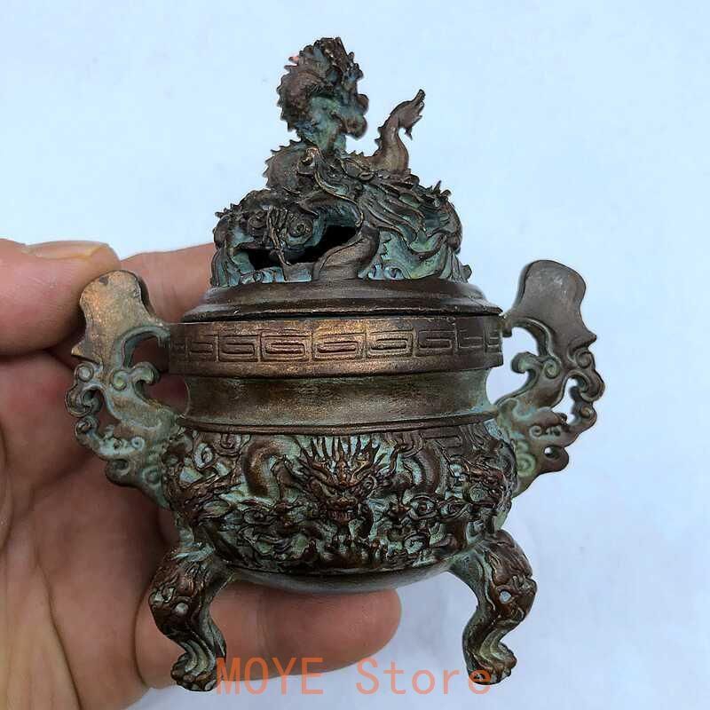 香炉 九龍香炉 香具 銅製品 置物 - メルカリ