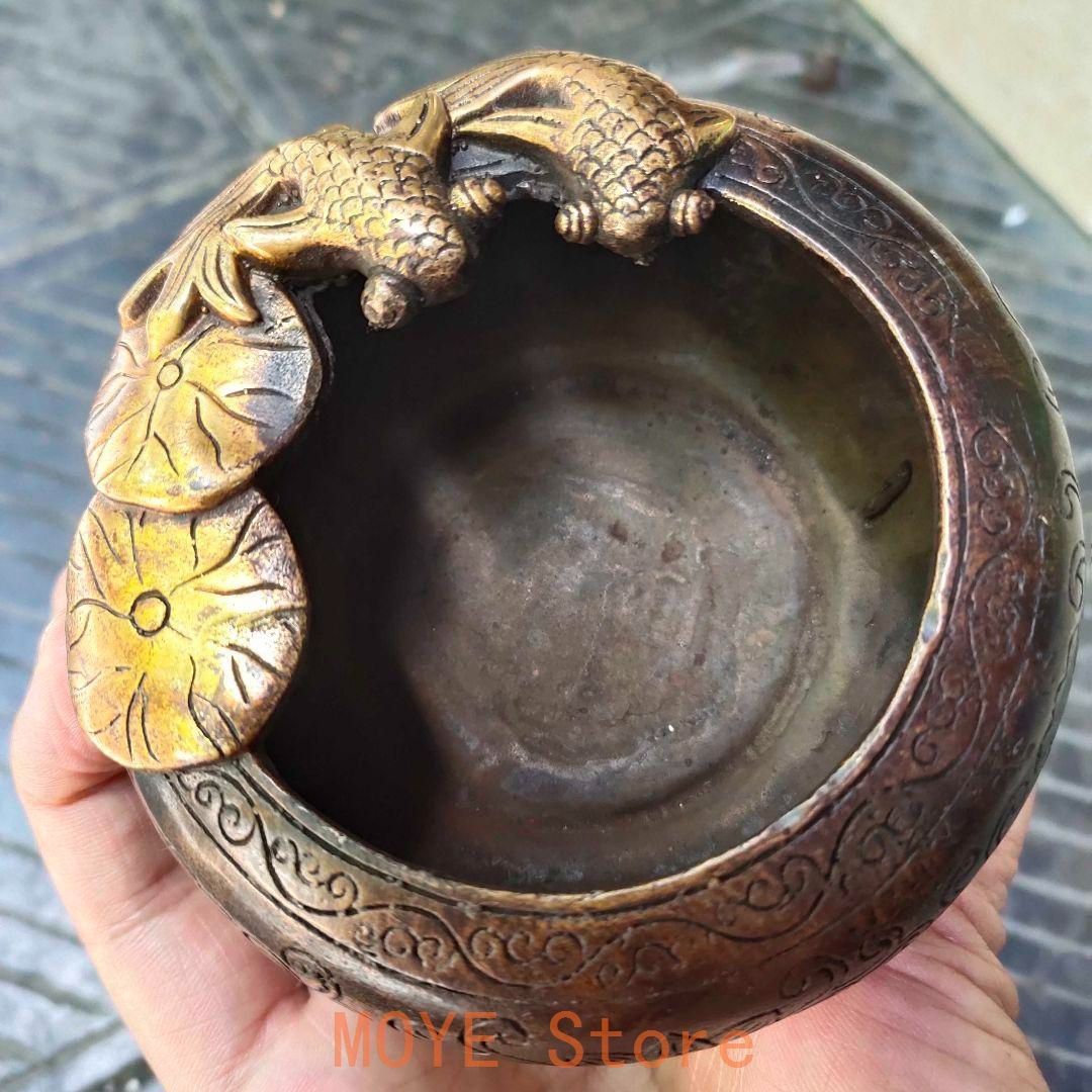 銅器 金魚筆洗 灰皿 硯 書道具 文房具 装飾品 工芸品 置物 - メルカリ