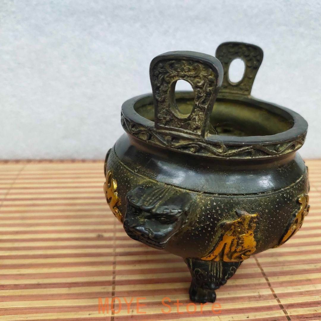 香炉 浮彫り招財進宝挿す香炉 香道具 仏堂香炉 銅製品 工芸品 置物 香炉 浮彫り招財進宝挿す香炉 香道具 仏堂香炉 銅製品 工芸品 置物