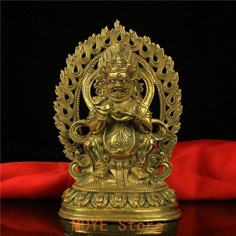 仏教美術大黒天財神 二臂マハ黒天ガラ護法神仏像を奉納 仏教美術大黒天財神 二臂マハ黒天ガラ護法神仏像を奉納 - メルカリ