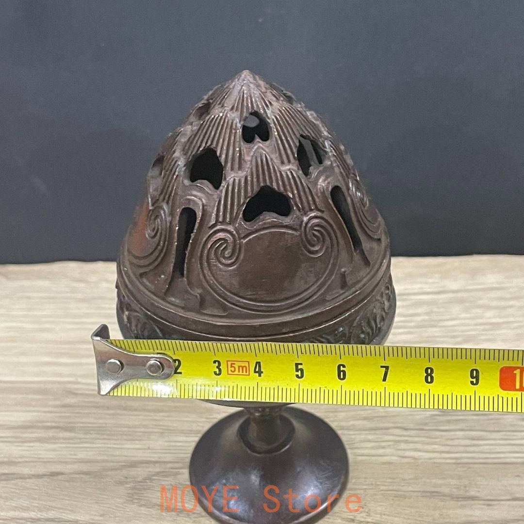 銅製 博山炉 檀香炉 室内アロマ炉 茶道具 香道具 装飾品 工芸品 置物