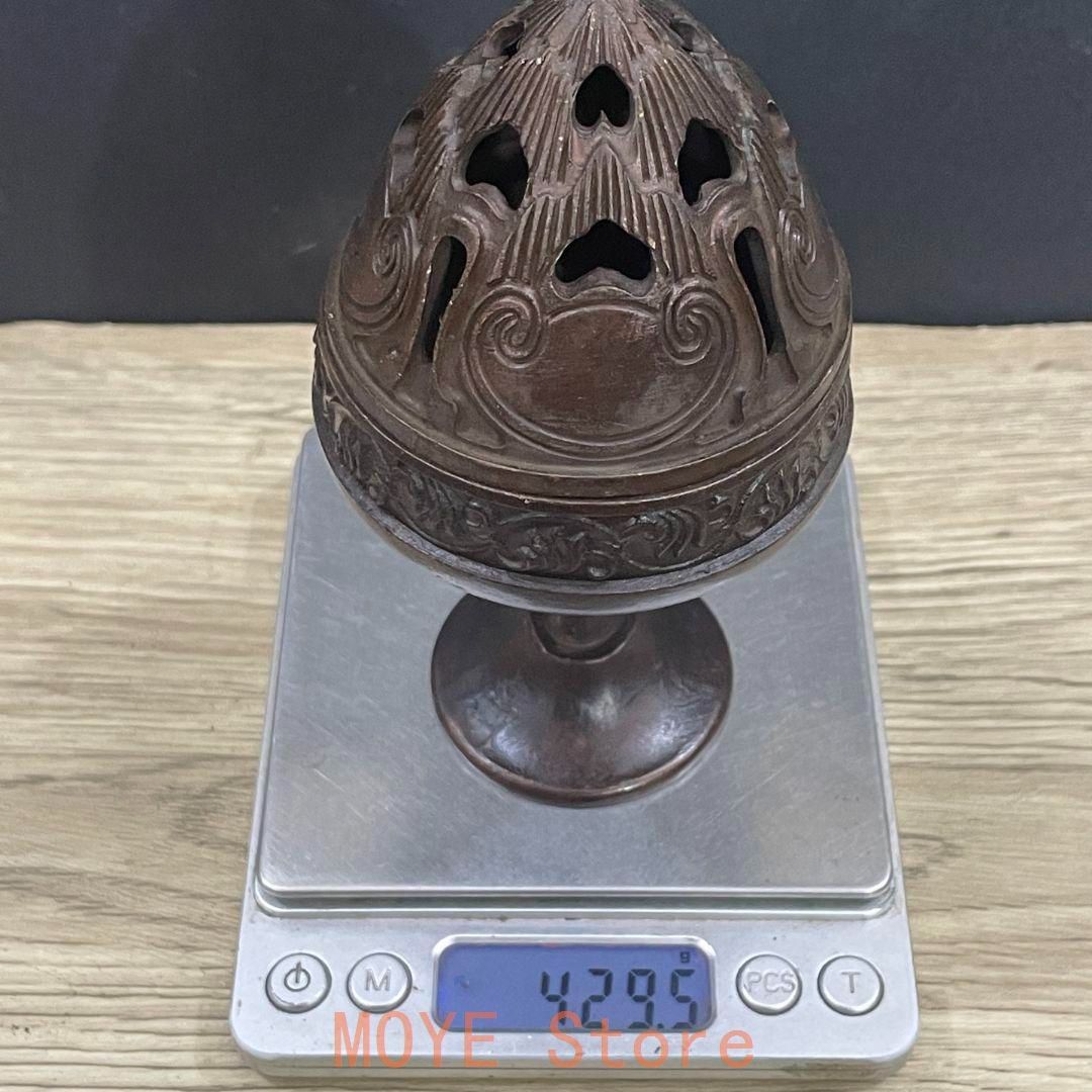 銅製 博山炉 檀香炉 室内アロマ炉 茶道具 香道具 装飾品 工芸品 置物