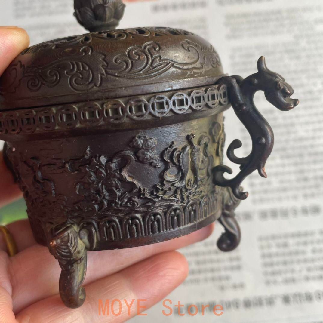 銅製 香炉 龍鳳薫香炉 盤薫炉 茶道具 装飾品 工芸品 置物 - メルカリ