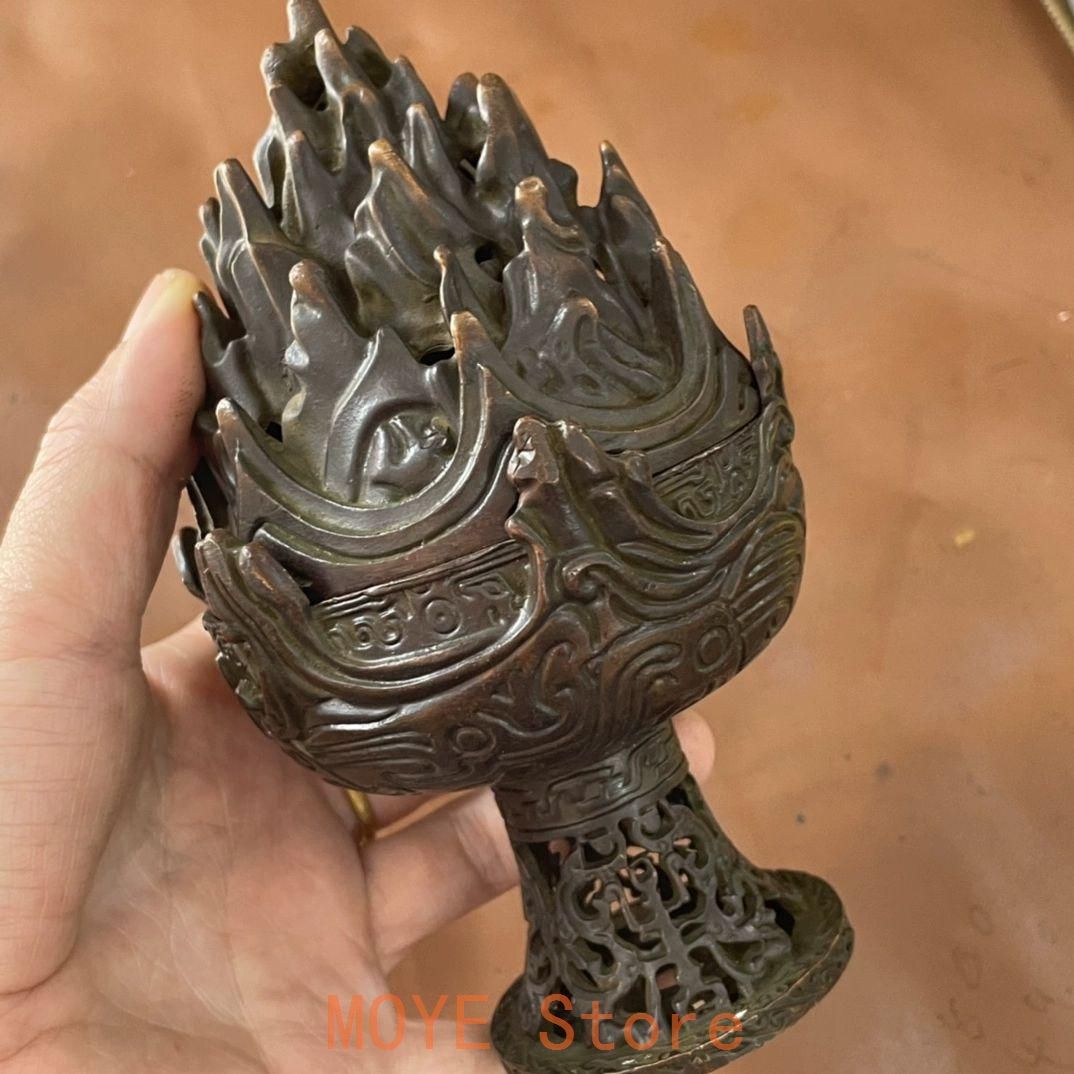 銅器 香炉 博山炉 檀香香炉 室内茶道香炉 装飾品 工芸品 置物 - メルカリ