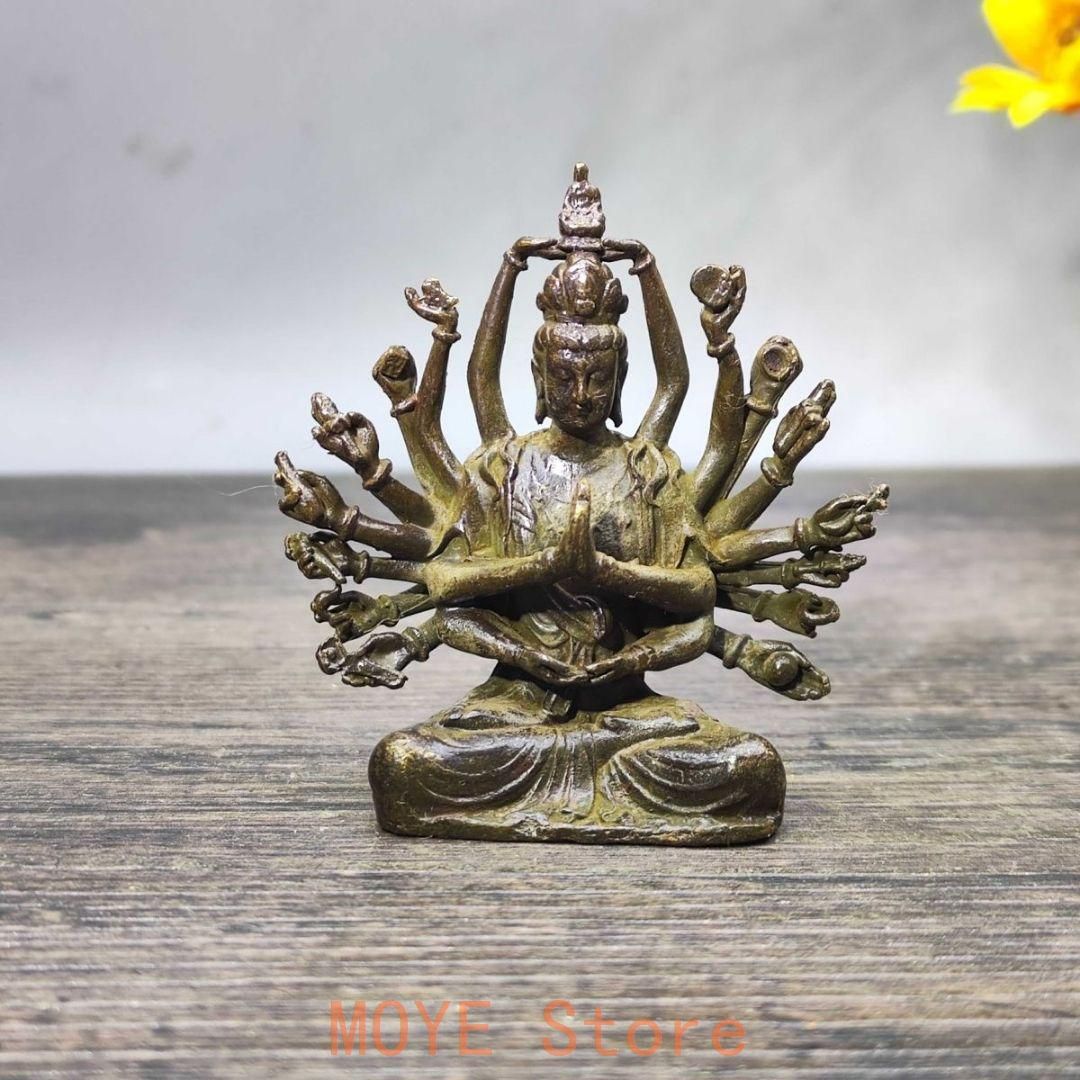 仏教美術 仏像 千手観音 小仏像 銅製 銅器 - メルカリ