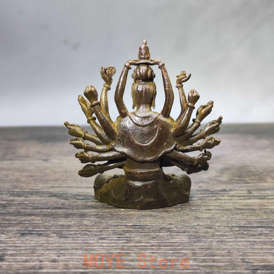 仏教美術 仏像 千手観音 小仏像 銅製 銅器 - メルカリ