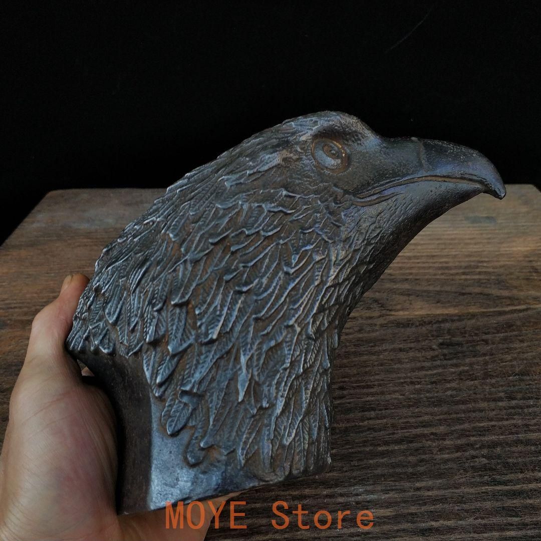 鉄器 鷹頭 書房 デスク 本棚 玄関 茶台 装飾品 工芸品 置物 鉄器 鷹頭 書房 デスク 本棚 玄関 茶台 装飾品 工芸品 置物 - メルカリ