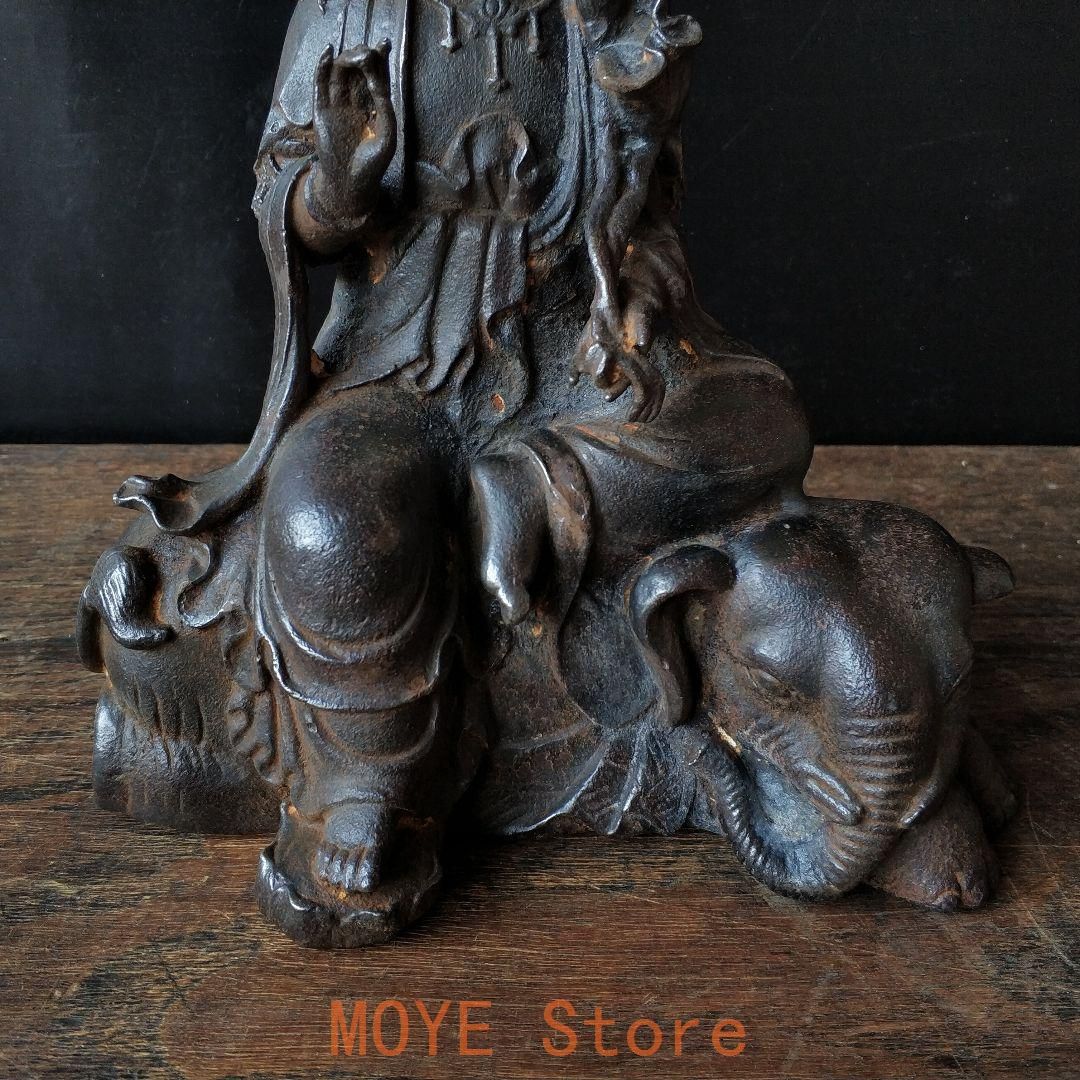 鉄器 鉄仏像 神像 鉄観音 普賢菩薩観音像 仏像 菩薩像 鎮宅 辟邪 招財