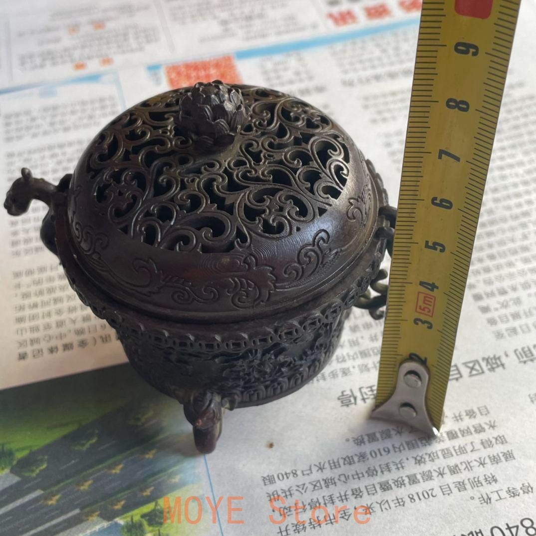 銅製 香炉 龍鳳薫香炉 盤薫炉 茶道具 装飾品 工芸品 置物 - メルカリ