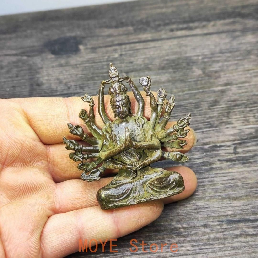 仏教美術 仏像 千手観音 小仏像 銅製 銅器 - メルカリ