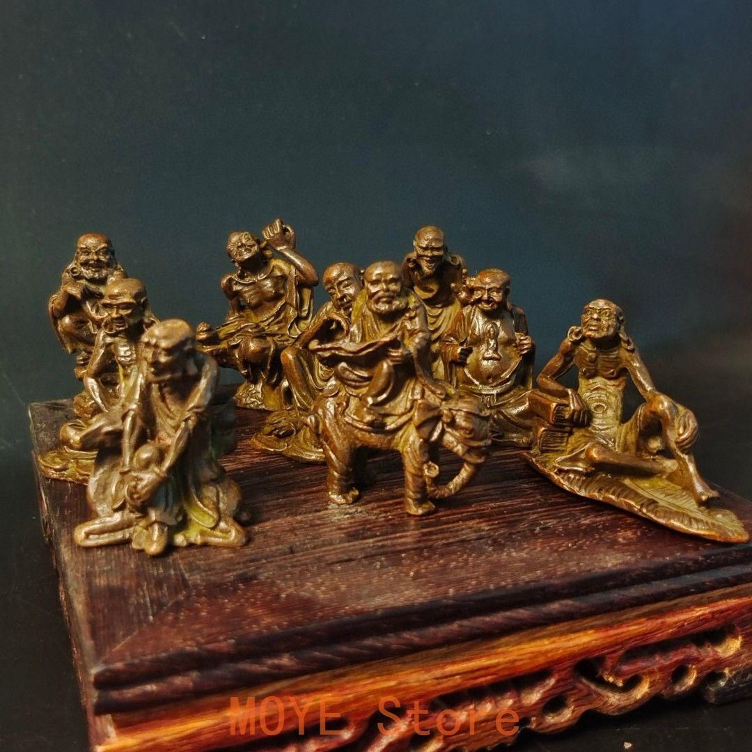 仏教美術 仏像 十八羅漢 小仏像 銅製 銅器 - メルカリ