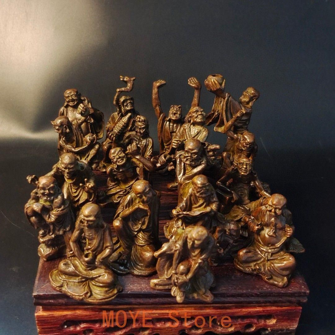 仏教美術 仏像 十八羅漢 小仏像 銅製 銅器 - メルカリ