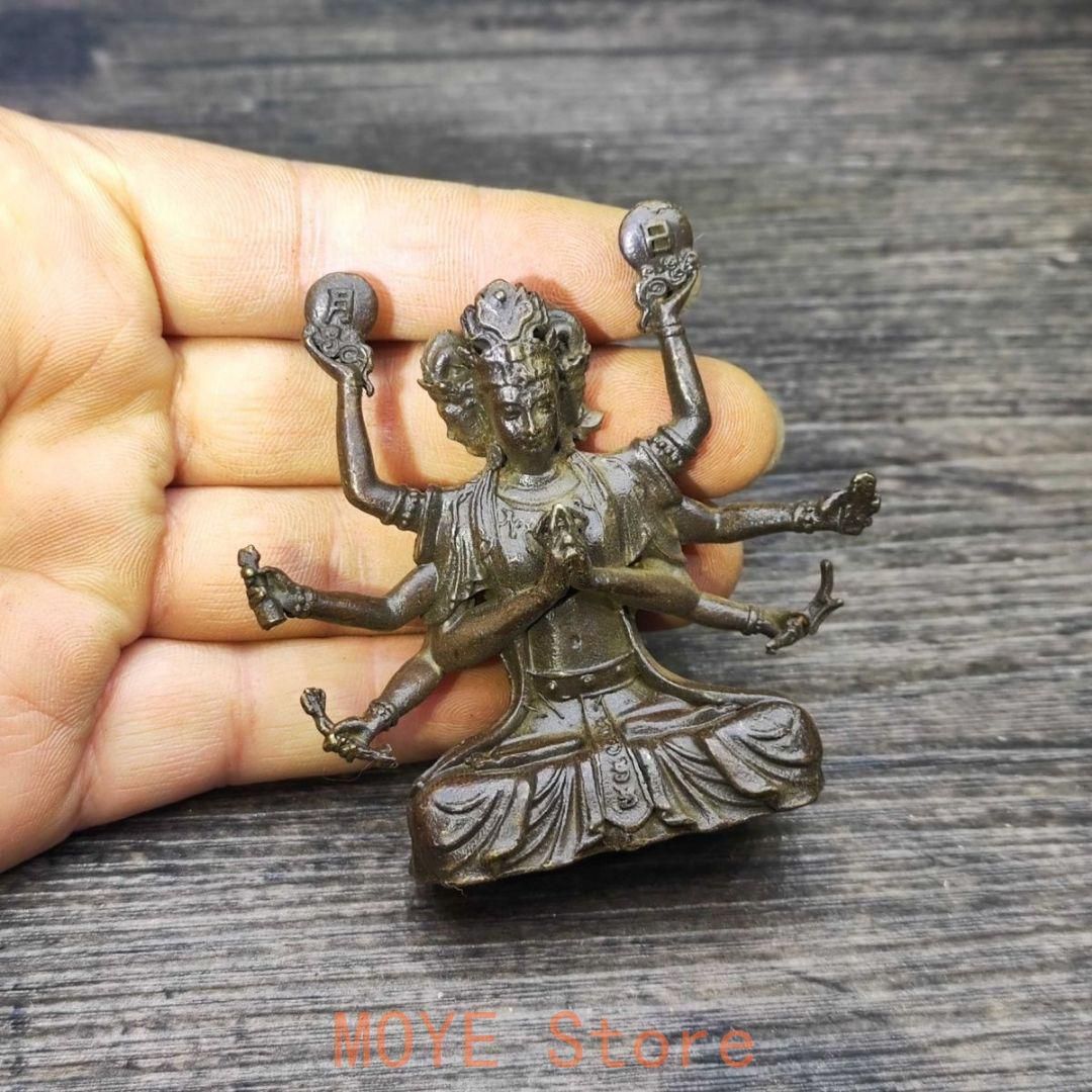 仏教美術 仏像 小仏像 準提仏母仏像 を奉納し 開運 風水 招財 置物