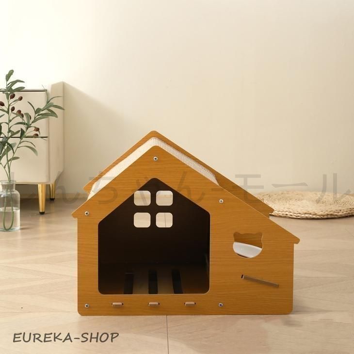 新品 未使用 ログハウス風 犬小屋 ドッグハウス 完成品 小屋 ログ