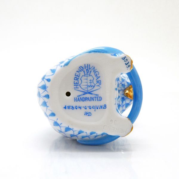 HEREND フィギュリン ねずみ 干支 フィッシュネット エカイユ 鱗