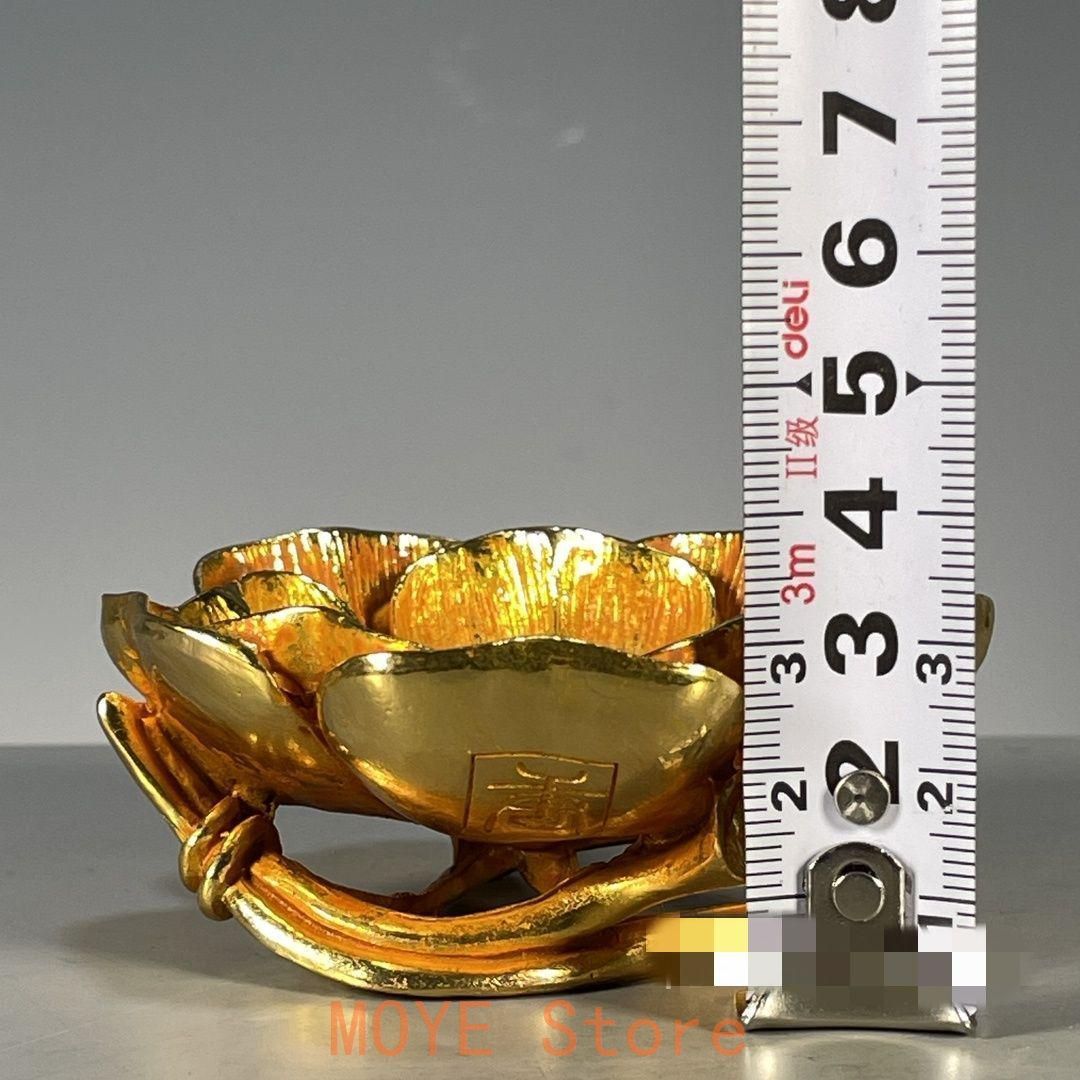 銅器 ?金蓮華蓮葉筆洗 書道具 文房具 装飾品 工芸品 置物 - メルカリ