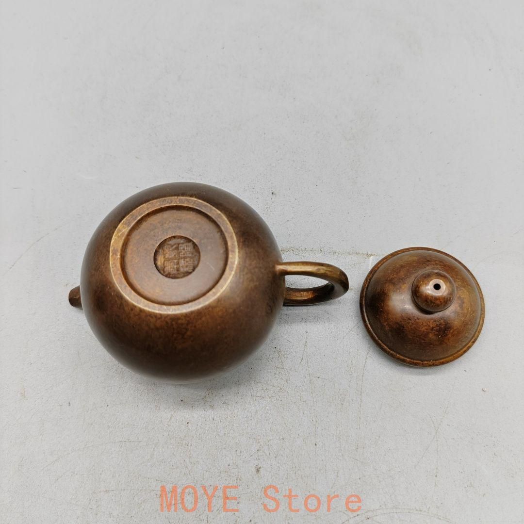 銅器 茶壺 樹枝茶壺 水筒 茶道具 煎茶器 工芸品 置物 極美古銅煎茶道具 質感 海亀置物茶趣QYT008656W 2025年最新Yahoo!