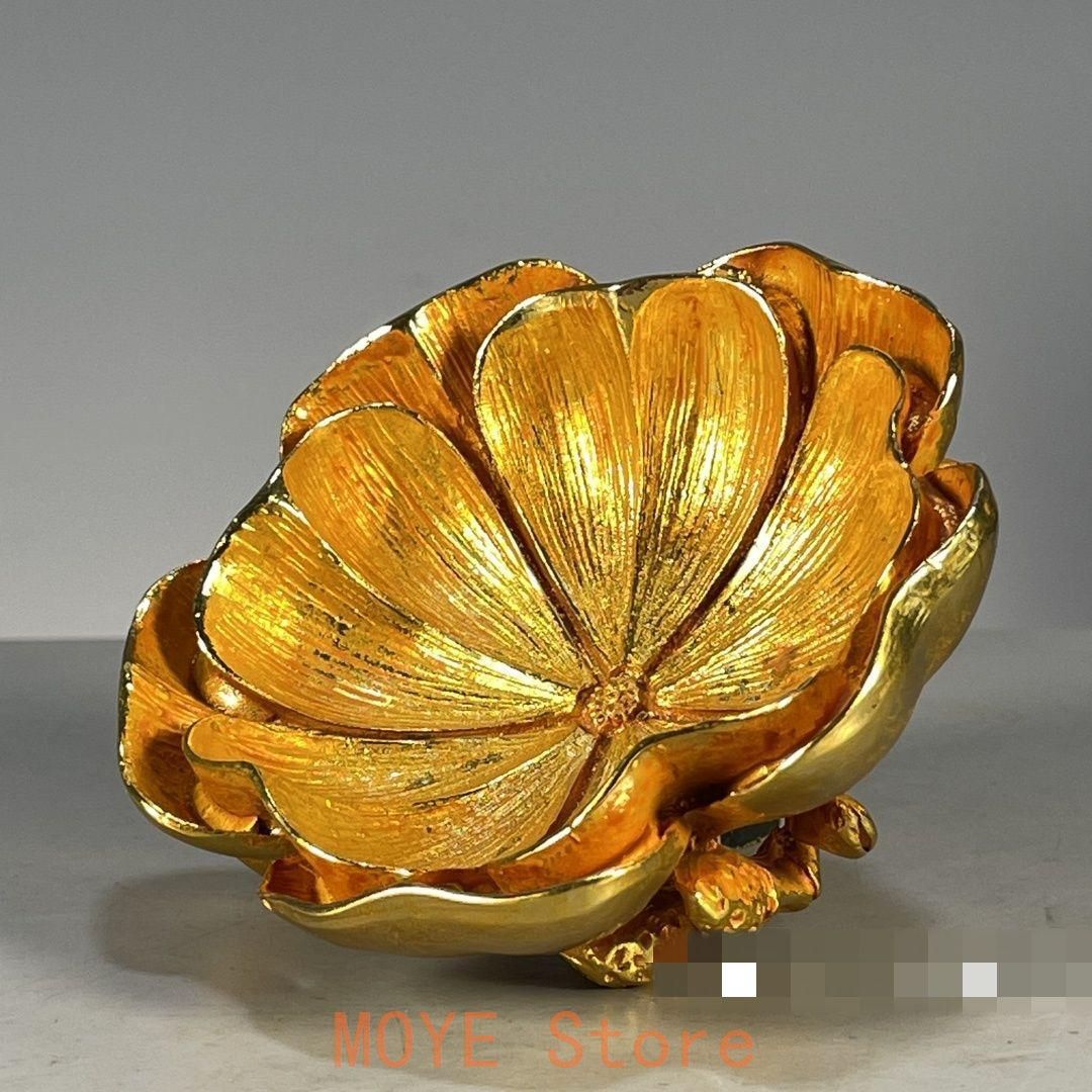 銅器 ?金蓮華蓮葉筆洗 書道具 文房具 装飾品 工芸品 置物 - メルカリ