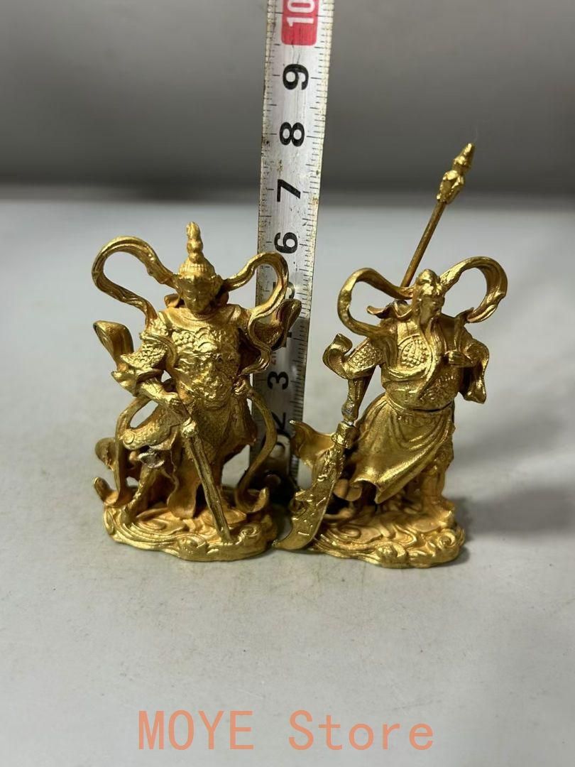 銅製 仏像 韋陀菩薩 関公供養仏 家住宅 茶台 禅意 装飾品 工芸品 置物