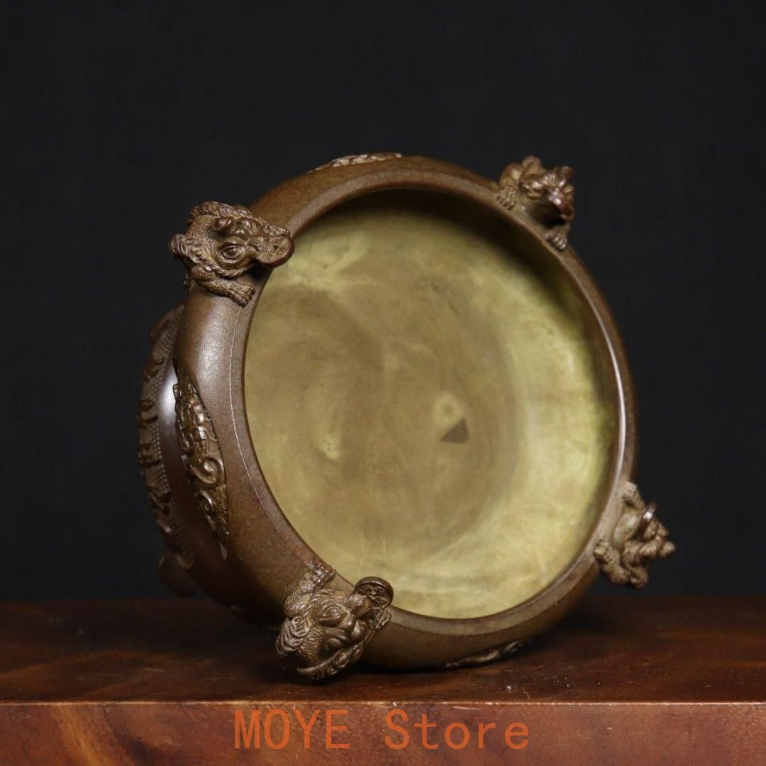 銅器 香炉 四神獣四方来財聚宝盆香炉 仏堂供養炉 装飾品 工芸品 置物 銅器 香炉 四神獣四方来財聚宝盆香炉 仏堂供養炉 装飾品 工芸品 置物