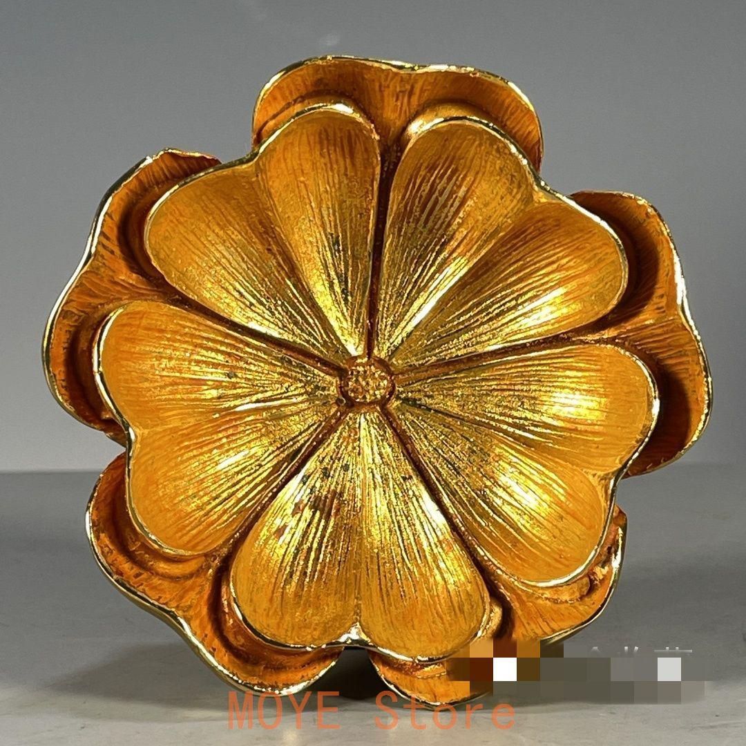 銅器 鎏金蓮華蓮葉筆洗 書道具 文房具 装飾品 工芸品 置物 銅器 ?金蓮華蓮葉筆洗 書道具 文房具 装飾品 工芸品 置物 - メルカリ