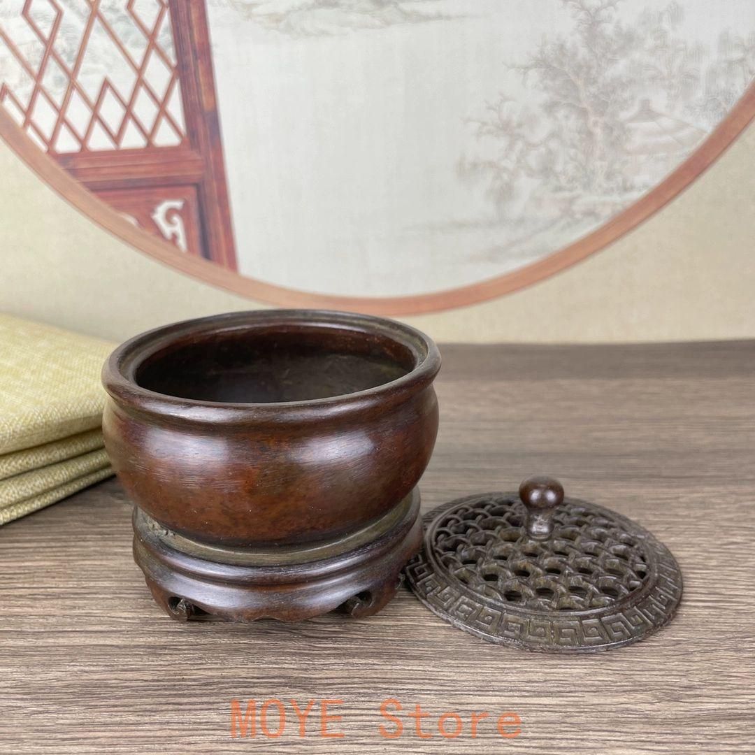 銅器 連体台座薫炉 香道具 茶台香炉 装飾品 工芸品 美術品 置物 - メルカリ