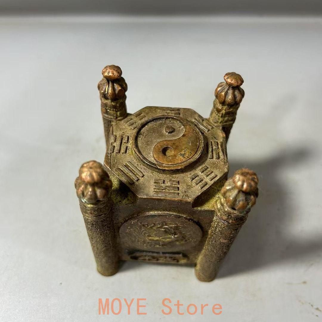 銅器 四神獣太極八卦香炉 鎮宅 辟邪 開運 風水 招財 置物 工芸品 美術