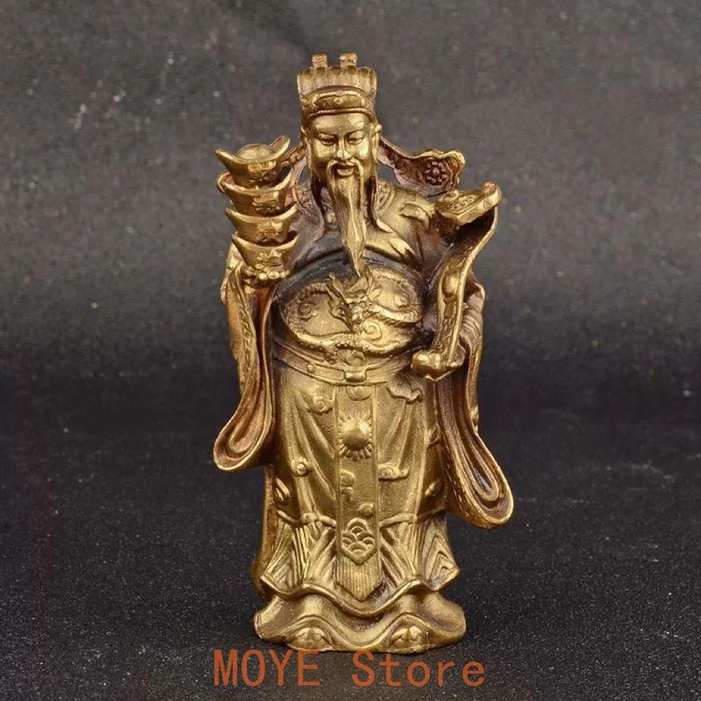 仏教美術 仏像 財神爺 文財神 家内財源広進 机 玄関 商店 祈福 工芸品