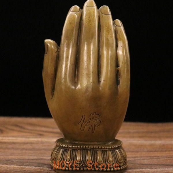銅器 心経仏手観音 仏堂 茶台 書架 装飾品 工芸品 置物 - メルカリ