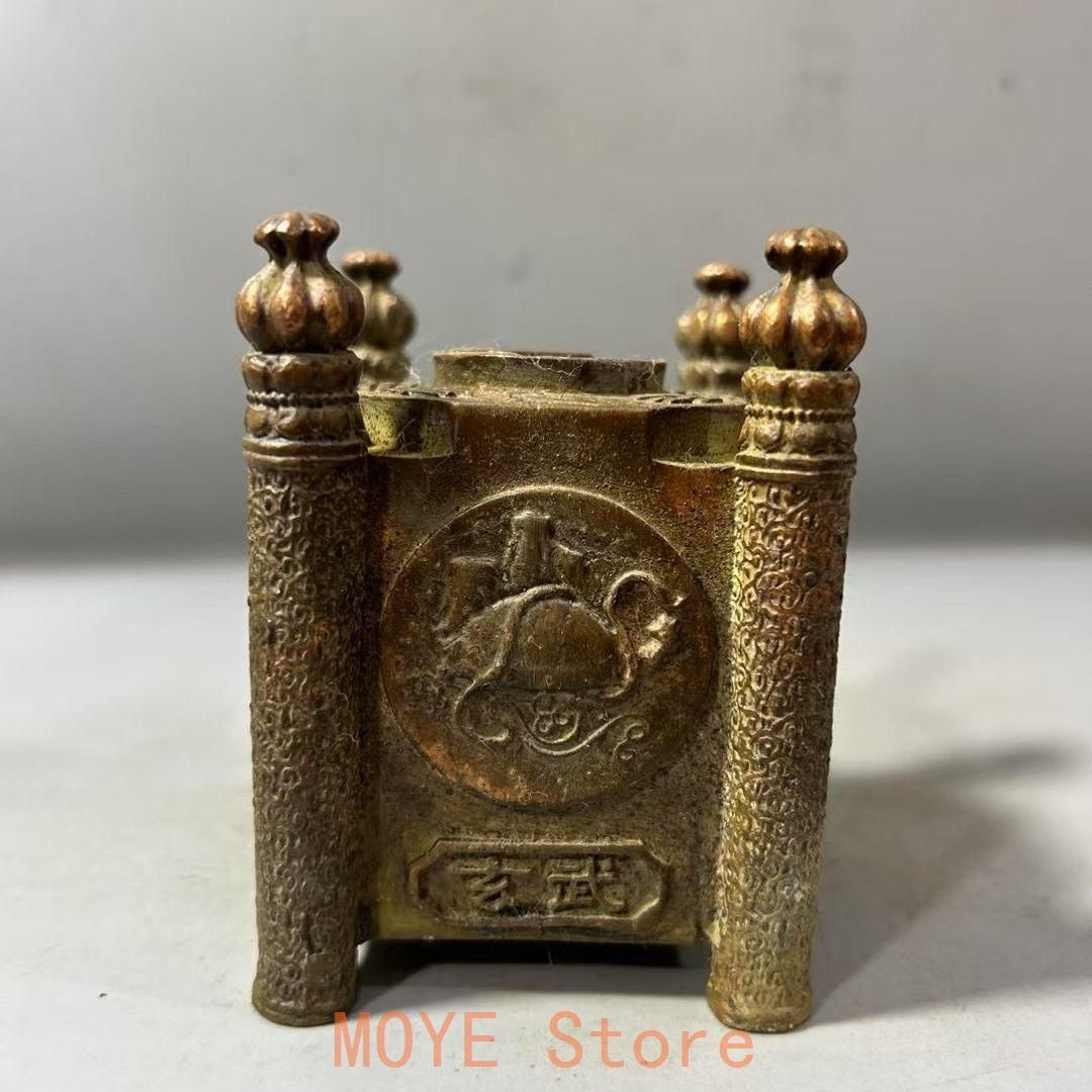 銅器 四神獣太極八卦香炉 鎮宅 辟邪 開運 風水 招財 置物 工芸品 美術