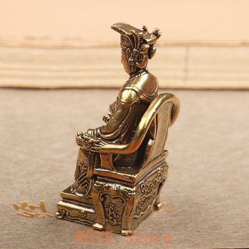 銅細工 仏像 彫刻 箱包 装飾品 工芸品 美術品 置物 銅 細工 仏像 媽祖仏像 進宝 奉安 風水 工芸品 置物 - メルカリ