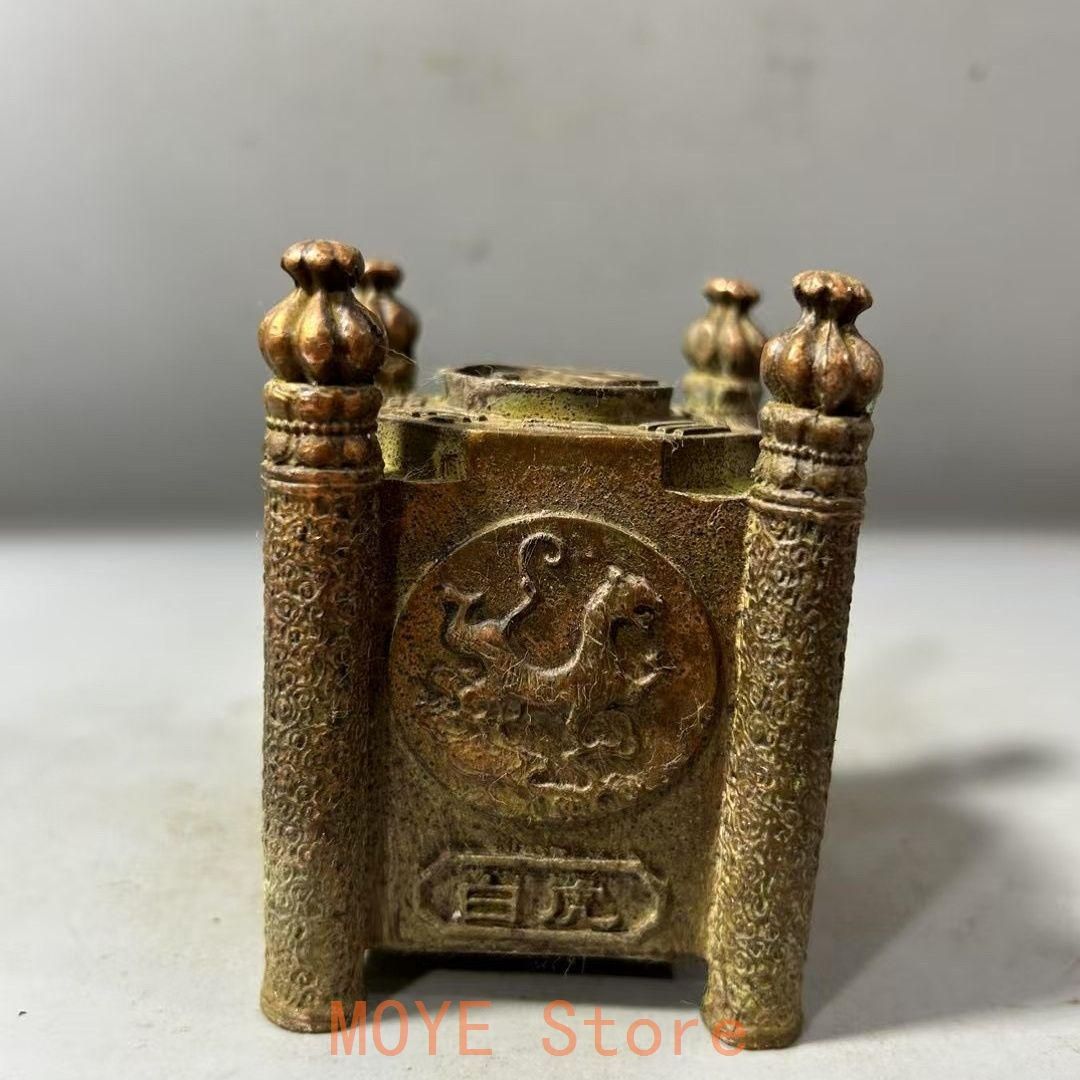 銅器 四神獣太極八卦香炉 鎮宅 辟邪 開運 風水 招財 置物 工芸品 美術