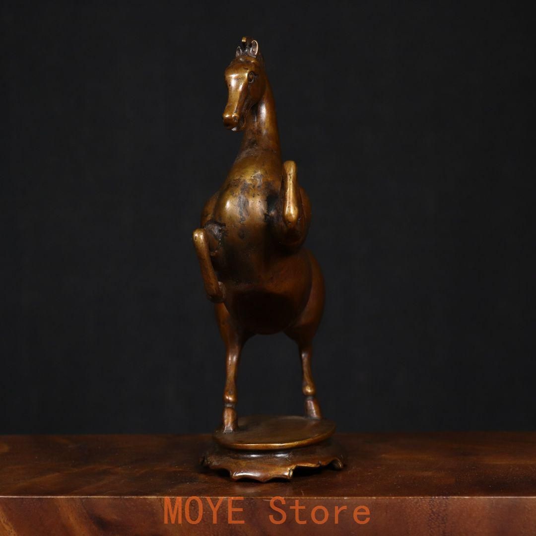 銅製 十二支馬 奔馬 家リビング 玄関 書斎 事務室 装飾品 工芸品 置物 銅製 十二支馬 奔馬 家リビング 玄関 書斎 事務室 装飾品 工芸品 置物