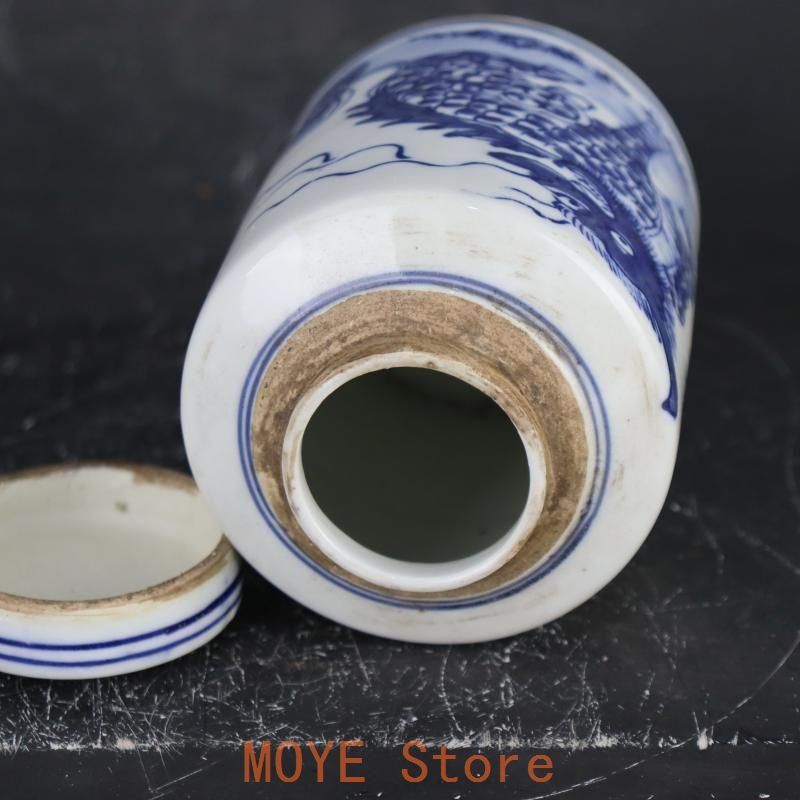 清康熙青花麒麟紋茶壺 茶道具 景徳鎮 陶磁器 装飾品 現代工芸品 美術品