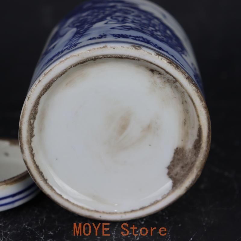 清康熙青花麒麟紋茶壺 茶道具 景徳鎮 陶磁器 装飾品 現代工芸品 美術品