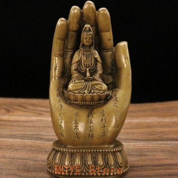 銅器 心経仏手観音 仏堂 茶台 書架 装飾品 工芸品 置物 - メルカリ