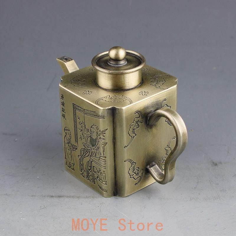 銅器 水滴壺 墨壺 文房四宝 書道具 文房具 現代工芸品美術品 置物