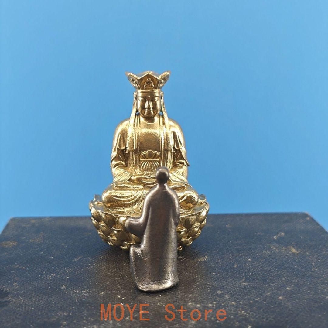 仏教美術 仏像 小仏像 小坊主拝地蔵王菩薩仏像 装飾品 工芸品 置物