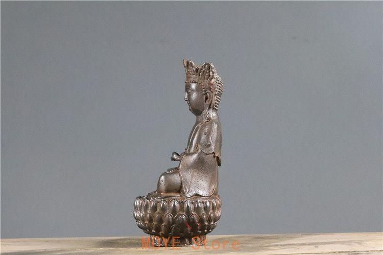 鉄器 鉄仏 蓮華坐観音菩薩仏像 縁起物 装飾品 工芸品 美術品 置物 鉄器 鉄仏 仏像 蓮華坐観音菩薩仏像 阿弥佗仏 工芸品 置物 - メルカリ